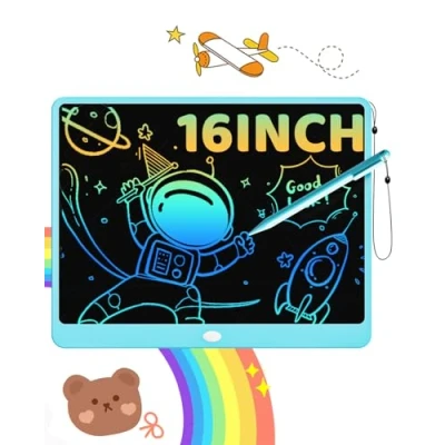 Image of ORSEN Kids Toys 16inch LCD Writing Tablet Doodle Board for 3 4 5 6 7 8 Years Old Boys Girls, Drawing Magnetic Learning Toys, Birthday Travel Gift Toddlers (Blue)