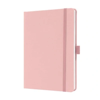 Image of SIGEL JN405 Jolie Notebook, Lined, Approx. A5, Light Pink, hardcover, 192 Pages
