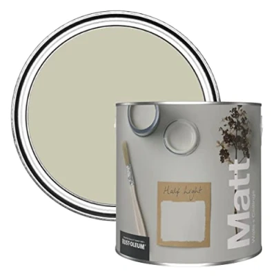 Image of Rust Oleum Colours Matt Emulsion Wall and Ceiling Paint Half Light 2.5L