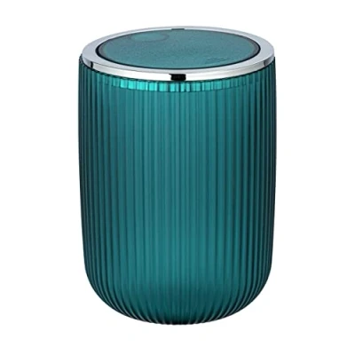 Image of Wenko Agropoli S Bathroom Bin with Swing Lid 2 L Petrol
