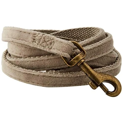 Image of Beeztees K&amp;Bz Velour Dog Leash, Grey, 120 x 10 mm, 2000 g