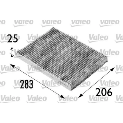 Image of 1H0091800, 1H0819644A, 8L0091800 Pollen Filter VALEO CLIMFILTER PROTECT 698686 Activated Carbon 280mm 206mm 25mm VOLKSWAGEN: Golf 4, Corrado