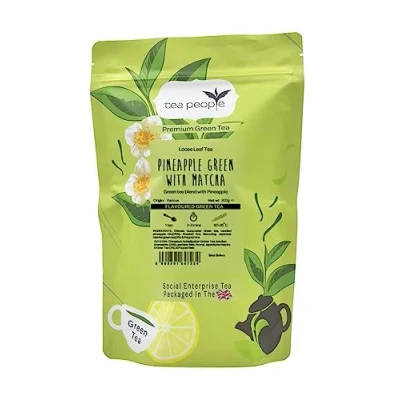 Image of Tea People Pineapple Green With Matcha 200g Refill Pack
