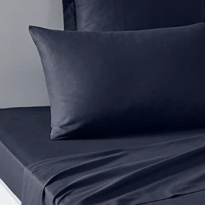 Image of TODAY Essential Set of 2 Pillowcases 50 x 70 cm 100% Cotton Plain Bronze