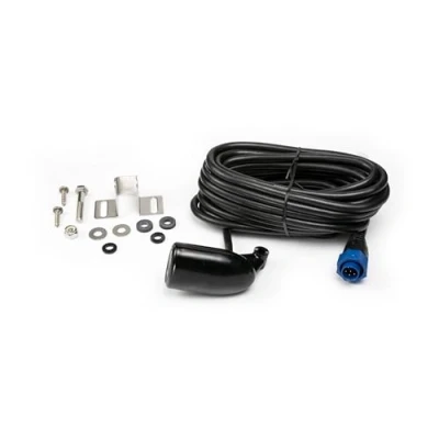 Image of Lowrance 000 0106 72 Transom Mount 83/200 kHz Skimmer Transducer with Built In Temp, Black