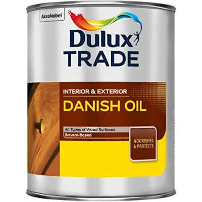 Image of Dulux Trade Danish Oil Clear 1L
