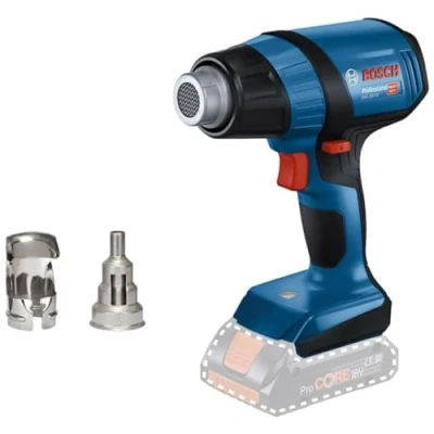 Image of Bosch Professional 18V System GHG 50 Cordless Heat Gun (excluding Batteries and Charger, incl. 50, Reflector Nozzle, 32 x 33 mm, Reduction 9 in Carton)