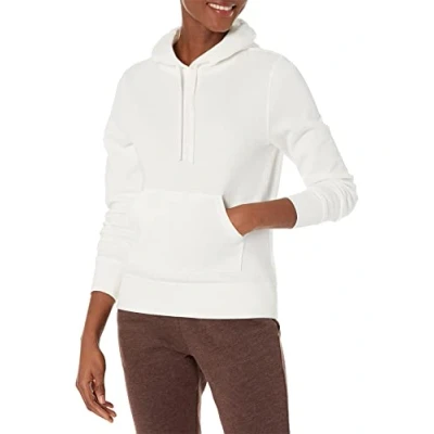 Image of Amazon Essentials Women&#039;s Fleece Pullover Hoodie (Available in Plus Size), White, XXL
