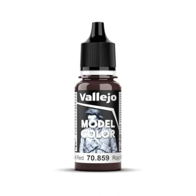 Image of Vallejo Model Color 17 ml Acrylic Paint Black Red/Cadmium Brown