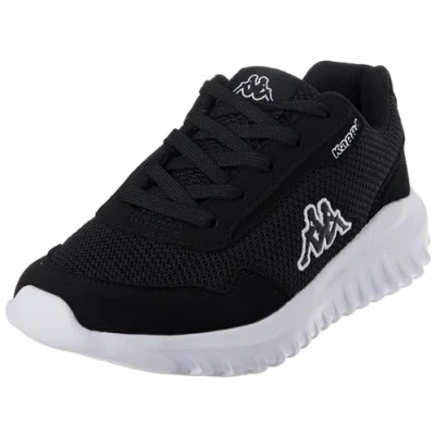 Image of Kappa Deutschland Style Code: 243333 Naveen Unisex Sneaker, Black White, 4 UK