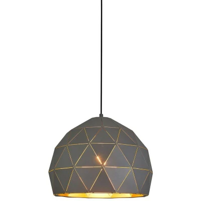 Image of Italux Lighting Modern Hanging Pendant Graphite, Gold, Champagne 1 Light, E27 ITLMDM 3471 Gr+Gd