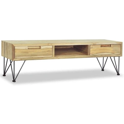 Image of vidaXL TV Cabinet 120x35x35 cm Solid Teak