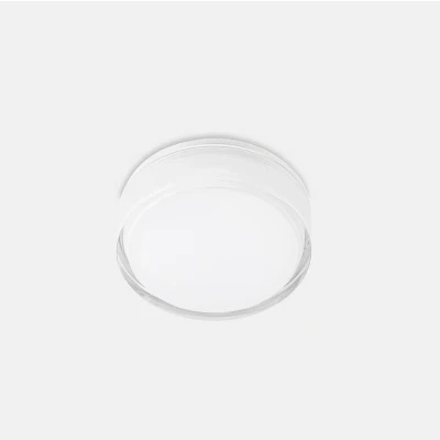 Image of Vetro Bathroom LED Round Flush Ceiling Light White 25.1cm 2400lm 3000K IP44
