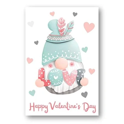 Image of Second Ave Heart Love Gonk Valentine Card For Him/Her Cute Romantic Valentine&#039;s Day