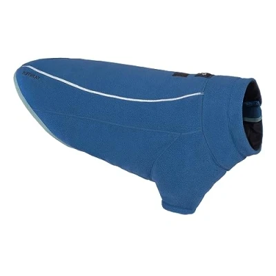 Image of RUFFWEAR Climate Changer Fleece Dog Jacket, Large Coat with Zip, Premium Quality Warm Vest for Pet Walking &amp; Outdoor Trail Running, Accessories All Seasons, L, Blue Jay