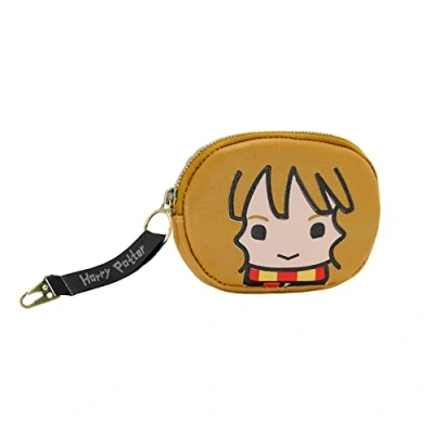 Image of Harry Potter Hermione Chibi Pill Coin Purse, Brown, 12 x 8.5 cm