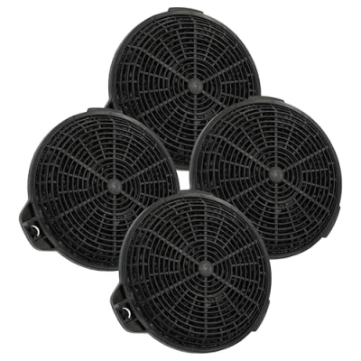 Image of vhbw 4x Activated Carbon Filters Compatible with Cooke &amp; Lewis CLGH60 C, CLGH90 CLCH90SS CLMIRAG90 CLCH60SS C Cooker Hood 13.25 cm