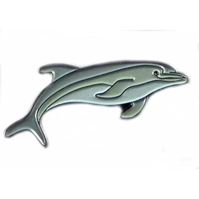 Image of Metal Enamel Pin Badge Brooch Dolphin (Porpoise)