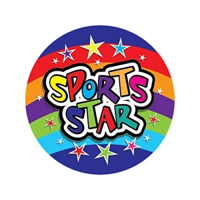 Image of SuperStickers Sports Star Stickers. 28mm. Pack of 125.