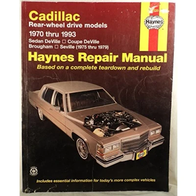 Image of Cadillac RWD (1970 1993) Haynes Repair Manual (USA) (Paperback)