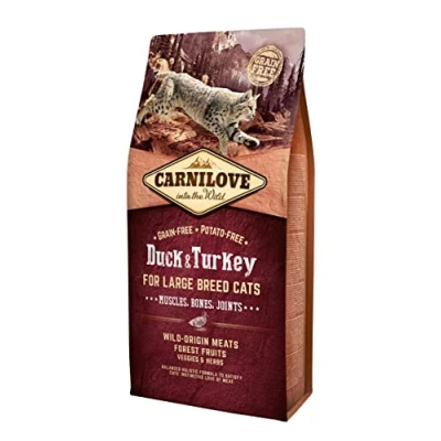 Image of Carnilove Duck &amp; Turkey Large Breed Cat Food 6kg