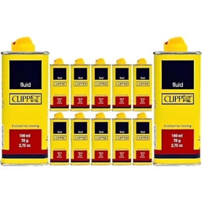 Image of TaranNova 12x CLIPPER Lighter Refill Fuel Universal Fluid Cleaning Home 100ml