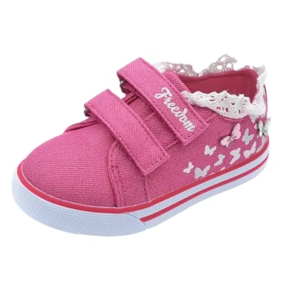 Image of Chicco Girl&#039;s Sneaker Con Doppio Velcro Crib Shoe, Pink 2, 28 EU