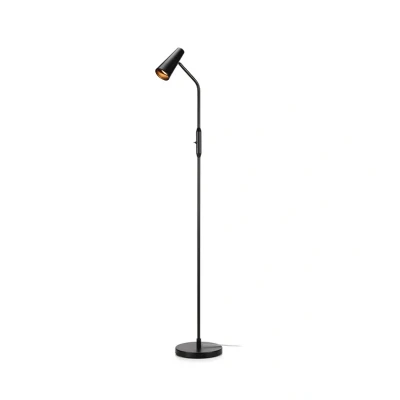 Image of Markslöjd Floor lamp Crest black, movable lampshade