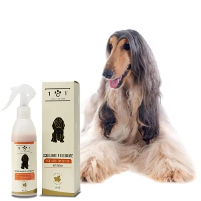 Image of Natural Detangling Spray for Dogs, 250 ml Loosens and Softens Knots Does not require rinsing Hair Detangler Conditioner, suitable all coat types Linea 101