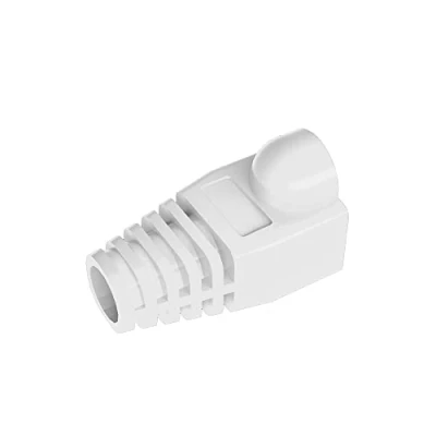 Image of VIVOCH 50 Pcs Cat5 Cat5E Cat6 Strain Relief Boot, RJ45 Plug Connector Cover Modular Network Cap Cable Boots, White