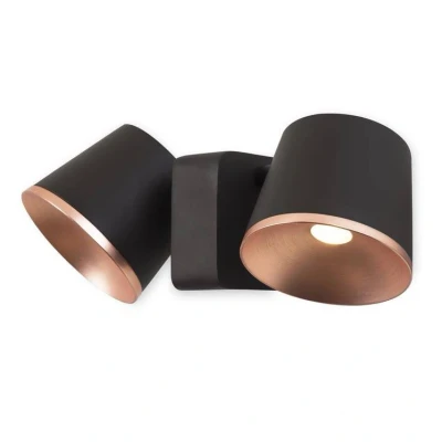 Image of Drone Integrated LED Dome Wall / Ceiling Light Brown, Copper