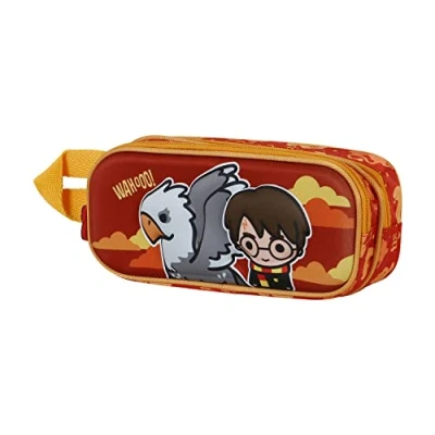 Image of Harry Potter Buckbeak 3D Double Pencil Case, Orange, 22 x 9.5 cm