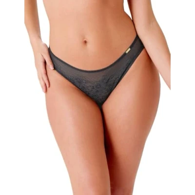 Image of Gossard Womens Glossies Lace Brief Grey Polyamide Size Large