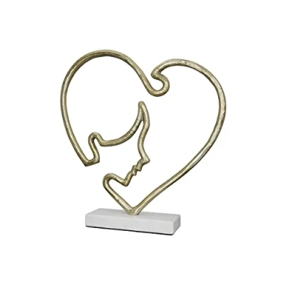 Image of GILDE Decorative sculpture, Aluminium, gold coloured, Höhe 40 cm