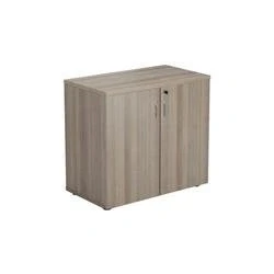 Image of Allegro Desk High Cupboard Grey Oak WDS745CPGO