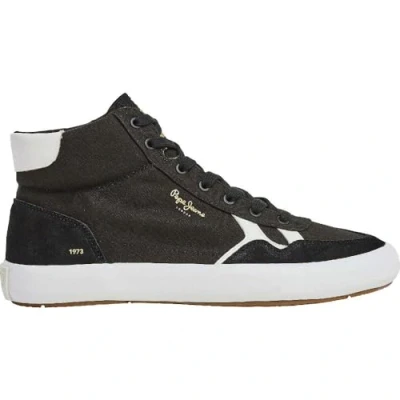 Image of Pepe Jeans Men&#039;s Travis City Sneaker, Black (Black), 8 UK