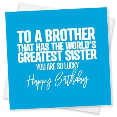 Image of Punkcards Brother Birthday Cards, Card, Cards Funny, Made in UK