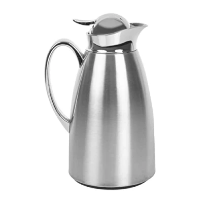 Image of Olympia Chromed Vacuum Jug 1L Restaurant Kitchen Tableware Stainless Steel