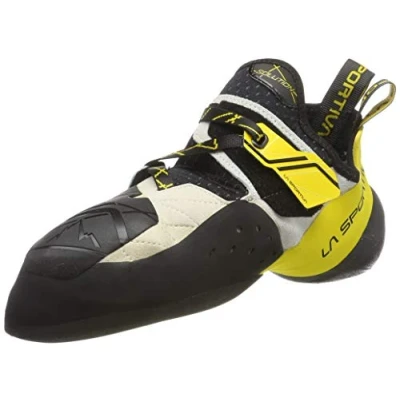 Image of La Sportiva Unisex Kids Solution White/Yellow Climbing shoes, Multicolour White Yellow 000, 6.5 UK