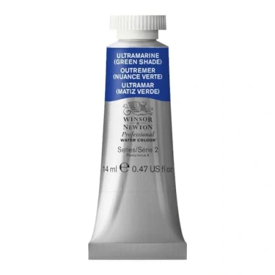 Image of Winsor &amp; Newton 14 ml Tube Professional Water Colour Paint, Ultramarine Green Shade
