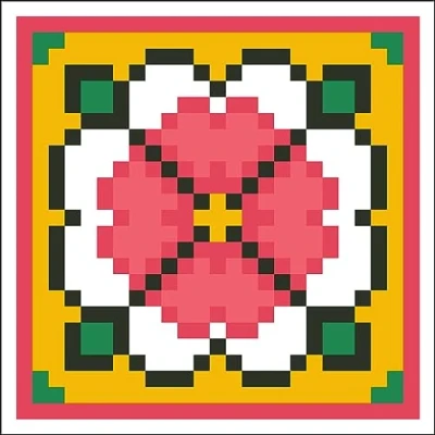 Image of DIAMOND DOTZ Painting, Beginner Kit, Fabric, Morocco, 7.6 x 7.6cm