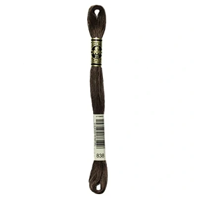 Image of DMC 6 Strand Embroidery Cotton Floss, Very Dark Beige Brown