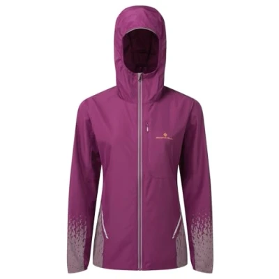 Image of RONHILL Running, Wmn&#039;s Tech Reflect Jacket, Blackcurrant/Reflect, 16