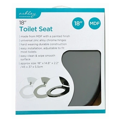 Image of Ashley 18&quot; Toilet Seat Grey