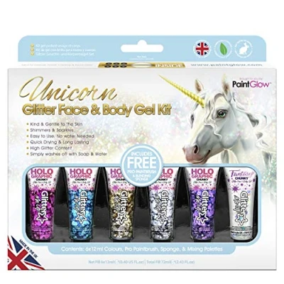 Image of PaintGlow, Unicorn Glitter Face and Body Gels Boxset