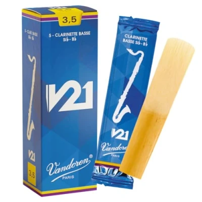 Image of Vandoren V21 Bass clarinet reeds, box of 5 Strength 3,5