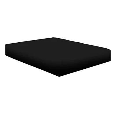 Image of NIYS Luxury Bedding Finest 100% Egyptian Cotton 10&quot;/25CM Fitted Sheets (Black, Super King)