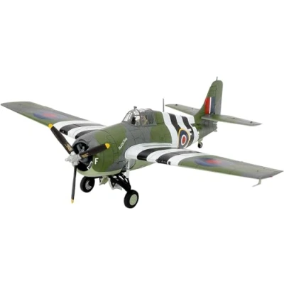 Image of TAMIYA 61126 1:48 US Grum. FM 1 Wildcat/Martlet Mk.V Model Building, Plastic Kit, Military Standing Building
