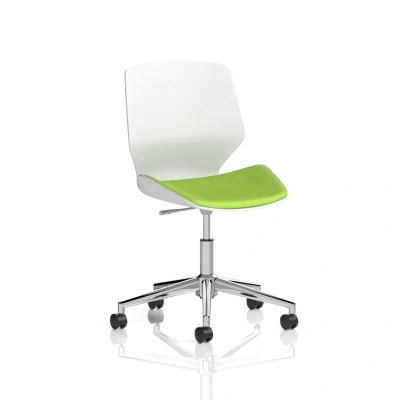 Image of Florence 5 Star Base Bespoke Myrrh Green Fabric Task Operator Chair