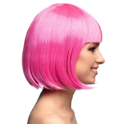 Image of Boland 10103124 BOL85889 Cabaret Wig Cool Pink One Size 85889, Cold Rose